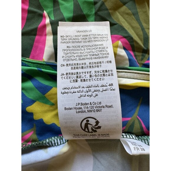 Boden Women Open Front Top Size 6 Floral Tropical Hawaiian Beach Travel Colorful - Picture 9 of 10